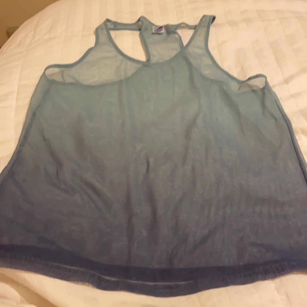 Victoria’s Secret oversized tank top- faded blue S